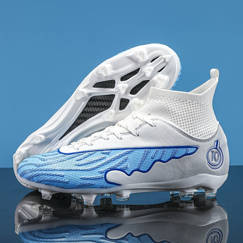 Boys High Top Non Slip Football Cleat with Spikes