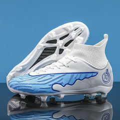 Boys High Top Non Slip Football Cleat with Spikes