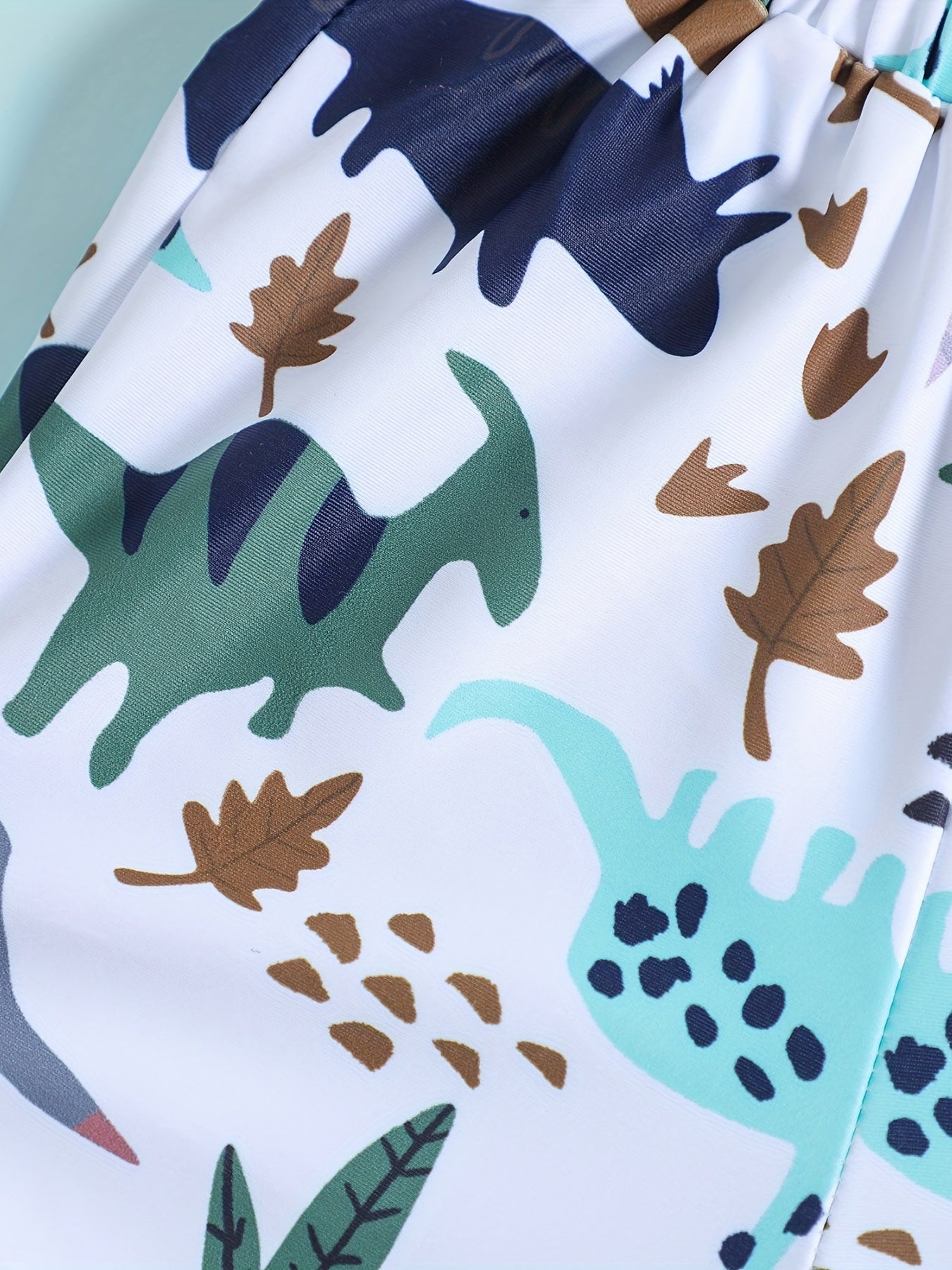 Dinosaur Print Swim Shorts for Boys - Summer Fun