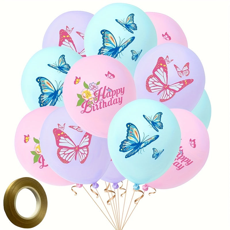 15pcs Butterfly Party Decorations Butterfly Balloons 30 12in Party Supplies