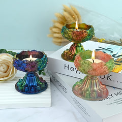 Tealight Candle Holder Resin Molds Set for Epoxy Casting DIY Wedding