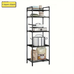 Metal Microwave Storage Shelf for Kitchen, Durable Organizer
