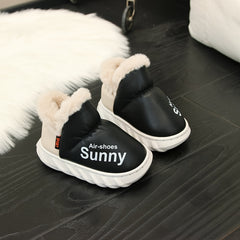 Girls' Slip On Fleece House Shoes Non Slip Soft Bottom Walking Shoes