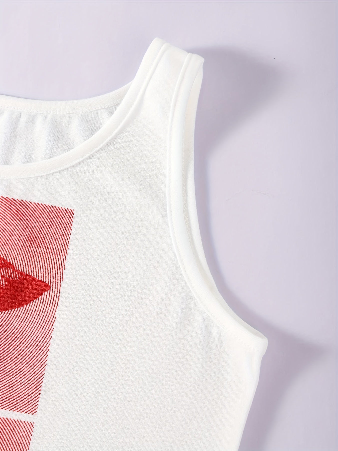 Y2K Eyes Print Tank Top Women's Clothing