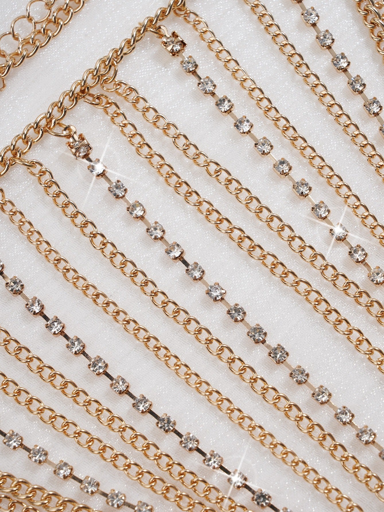 Crystal Body Chain Tassel Bra Set Women's Sexy Style