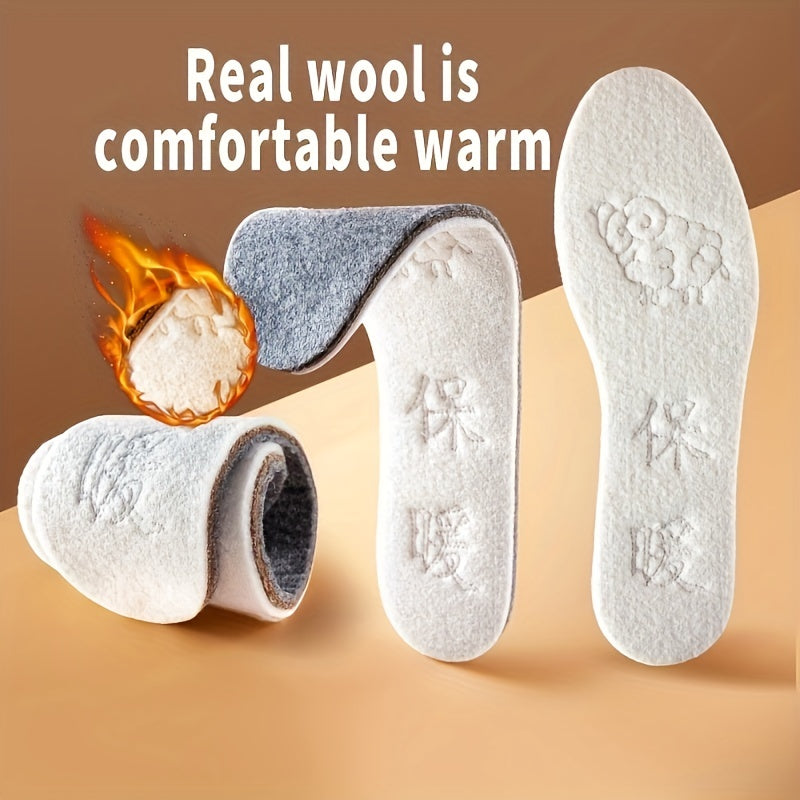 Thermal Felt Insoles Warm Heated Insoles For Winter Shoes