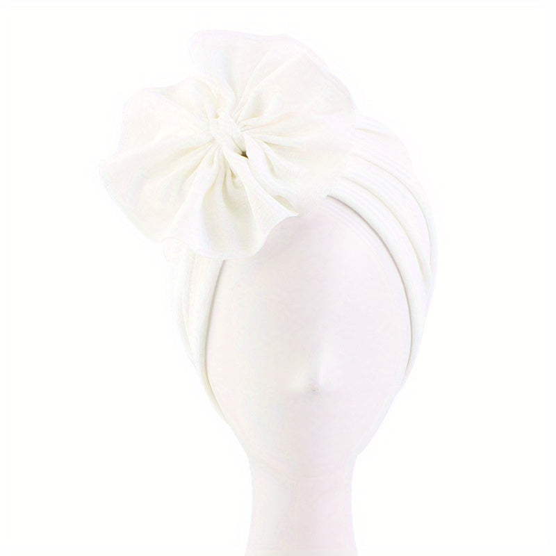 Plate Flower Turban Cap Boho Elastic Head Wrap Beanie Head Scarf Chemo Hats