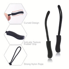 15pcs Zipper Pulls for Backpacks Jackets Lug