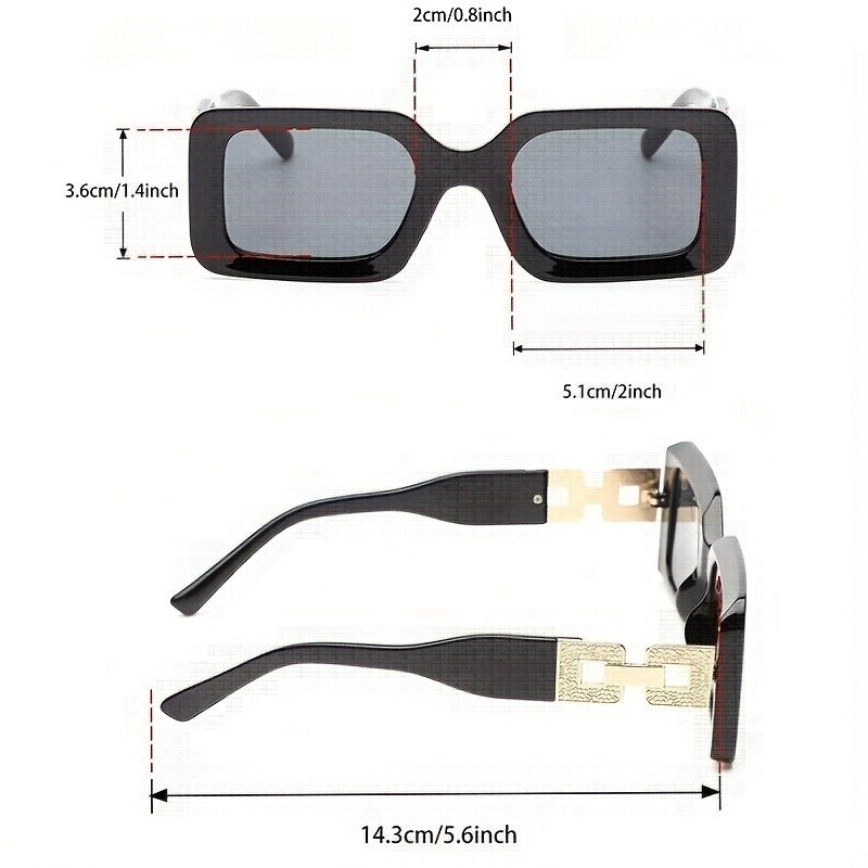 Stylish Frame Sunglasses w/ Unique Legs
