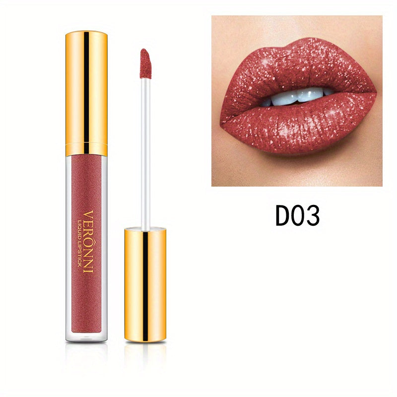 10 Colors Metallic Glitter Lip Gloss for Halloween Party