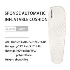 Ultra Light Sponge Automatic Inflatable Cushion for Outdoor Camping