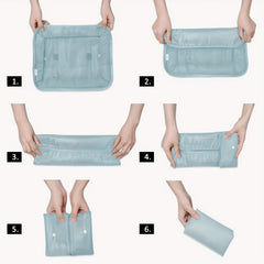 7pcs Luggage Packing Organizer Set Lightweight Toiletry Packing Cubes