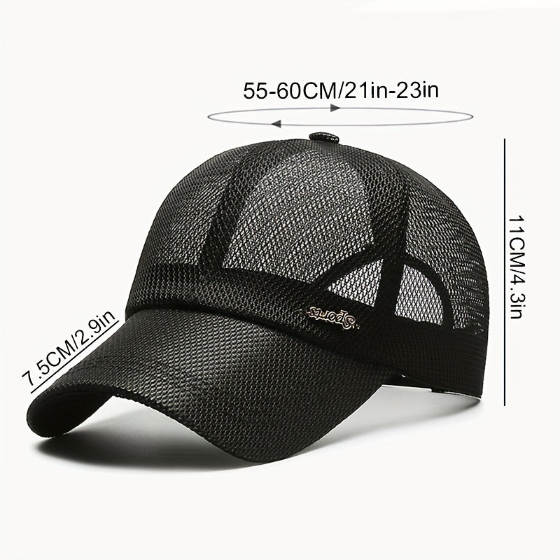 Polyester Sun Protection Baseball Cap for Men