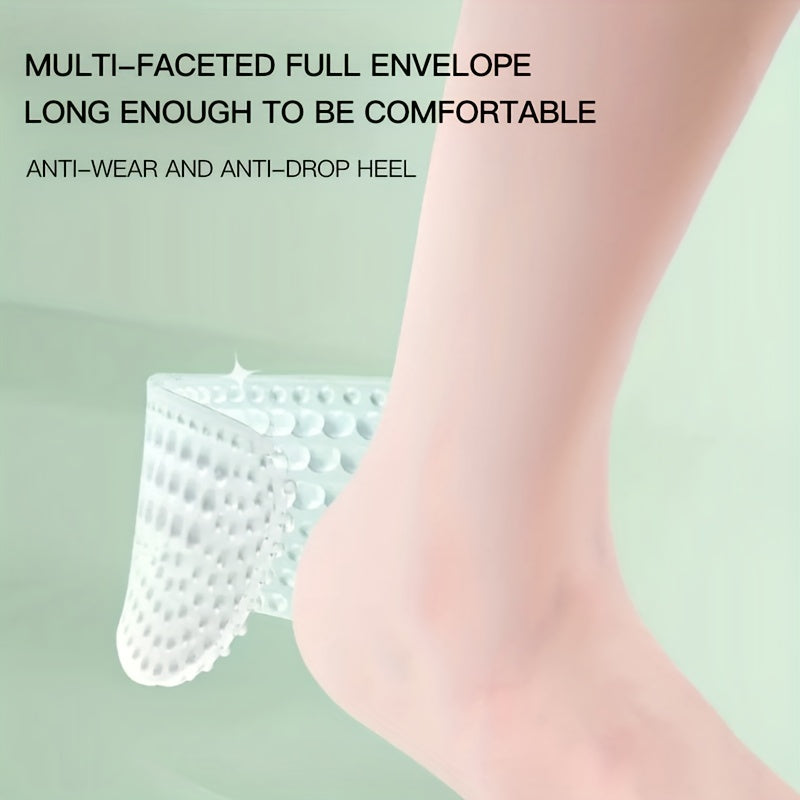 Silicone Heel Sticker Anti Wear Prevents Shoe Drop Large to Small Half Size Pad
