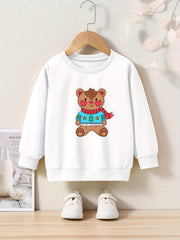 OERYUI Winter Bear Graphic Sweatshirt for Kids
