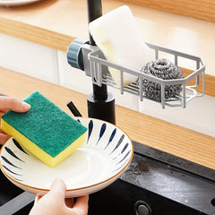Kitchen Faucet Rack Sink Drain Storage Sponge Brush Holder
