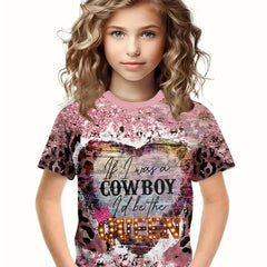 3D Print Short Sleeve T-shirt Summer Clothes For Girls