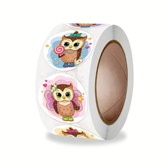 500pcs Cartoon Owl Sealing Stickers for Gift Packaging