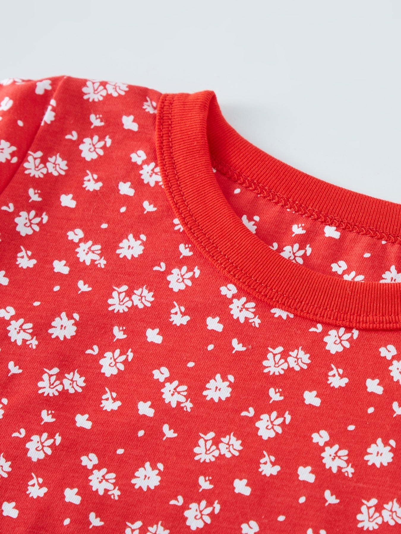 Boys Cotton Pajamas Floral Top & Pants Set Kids Clothes