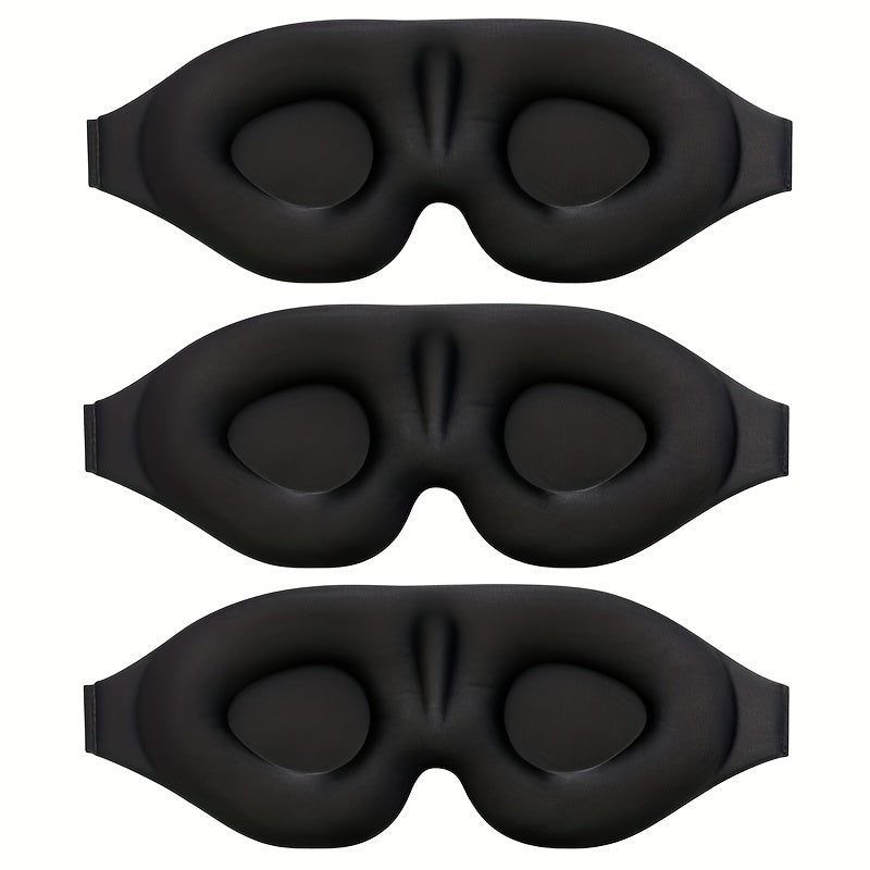 3Pcs 3D Contoured Sleep Eye Mask for Travel Nap Yo