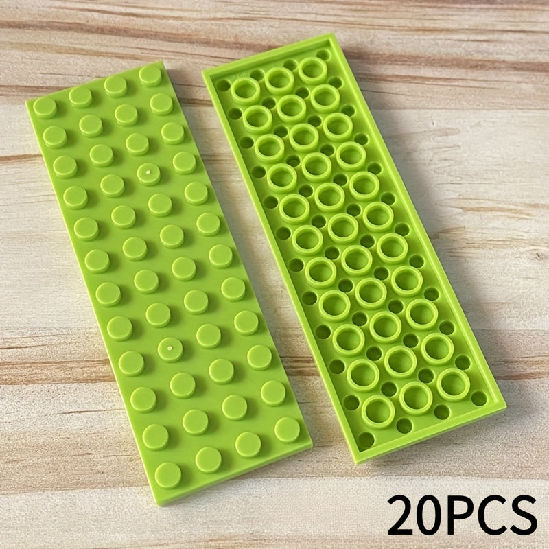 20pcs 4x12 Building Blocks for DIY Toy Ent, Compatible with MOC 3029