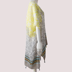 Boho Silk Tassel Shawl Windproof Sunscreen Cape