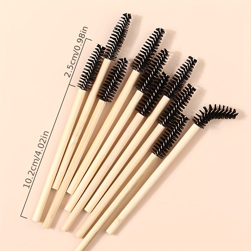 10pcs Eyelash Mascara Brushes Wands Applicator Mini Nylon Brush Set