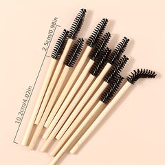 10pcs Eyelash Mascara Brushes Wands Applicator Mini Nylon Brush Set