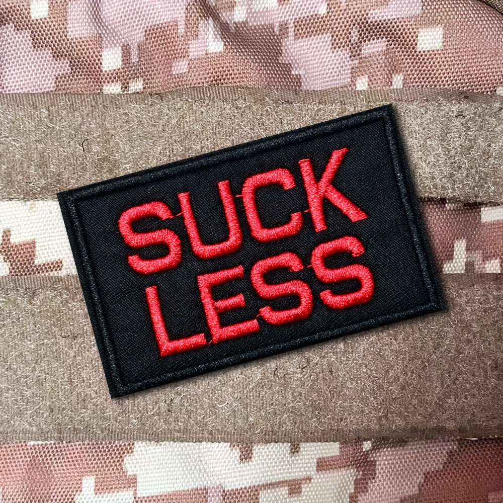 Suckless Embroidered Morale Patches w/ Hook and Loop for Gear