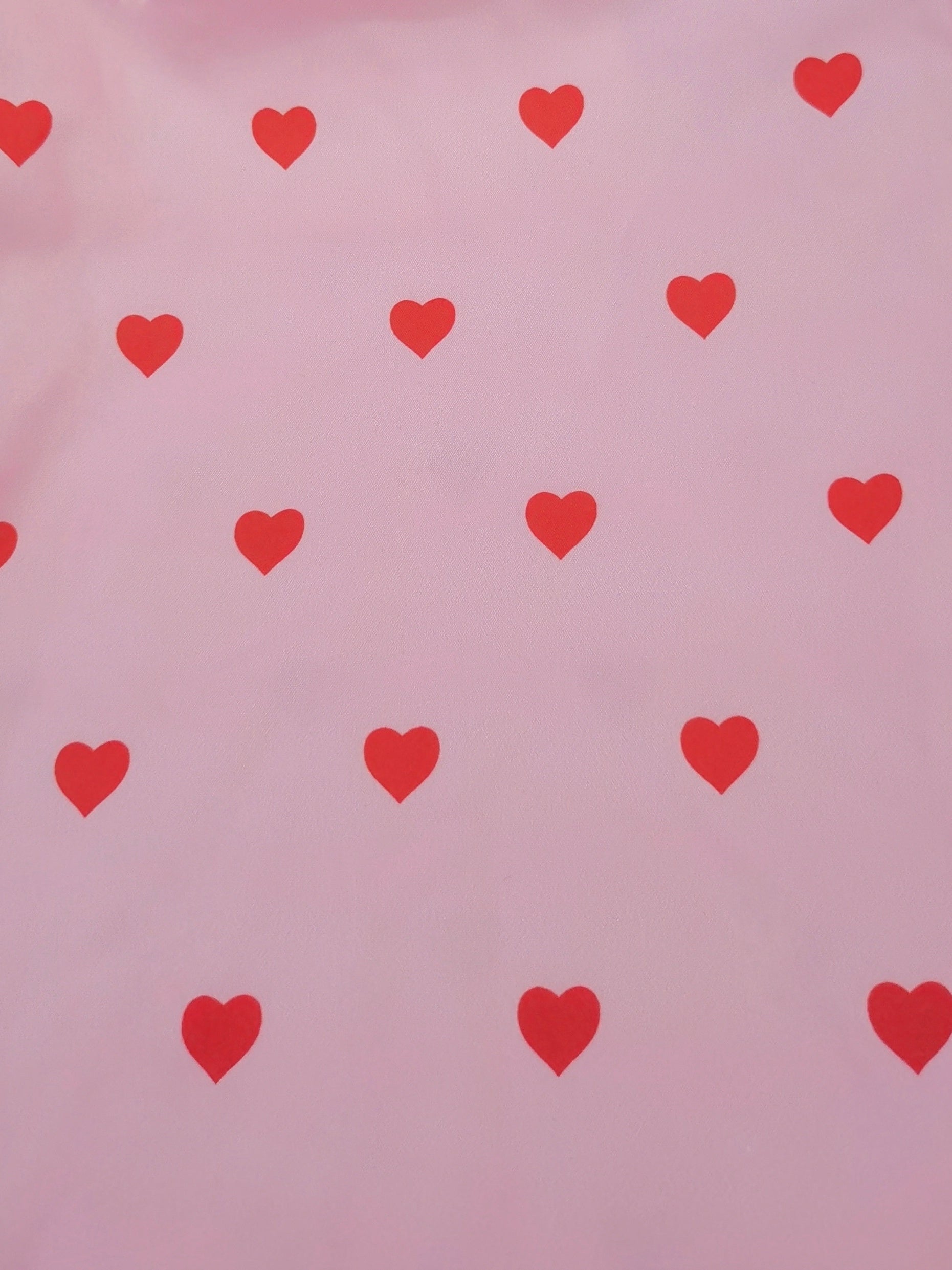 Y2K Heart Print Wide Leg Pants High Waist Button Pants
