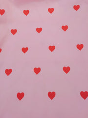 Y2K Heart Print Wide Leg Pants High Waist Button Pants