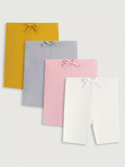 Kitten Print Bike Shorts for Girls - Comfy Casual Wear for Summer
