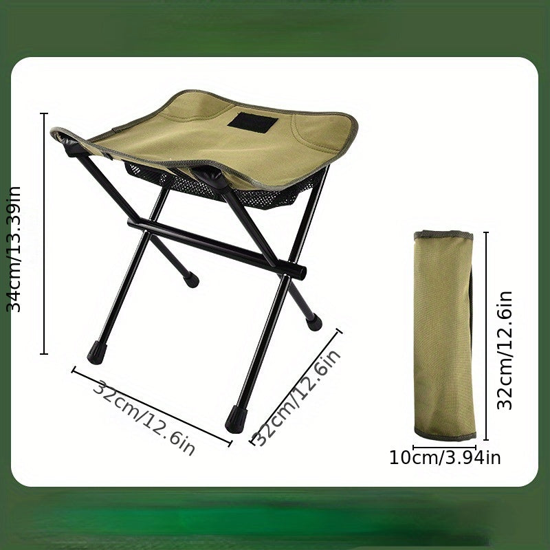 Portable Folding Chair for Camping and Fishing with Bag