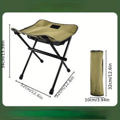 Portable Folding Chair for Camping and Fishing with Bag