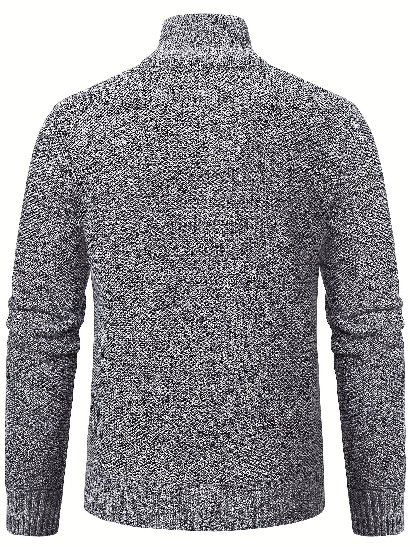 Men's Soft Touch Quarter Zip Sweater Thermal Jumper