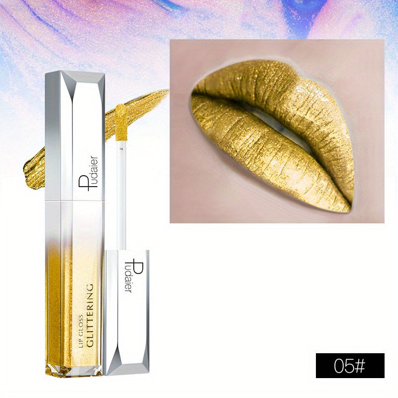 Radiant Beauty Pearlescent Diamond Lip Gloss - High Shine & Metallic Shimmer