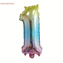 16" Number 0-9 Aluminum Film Balloon Party Decoration