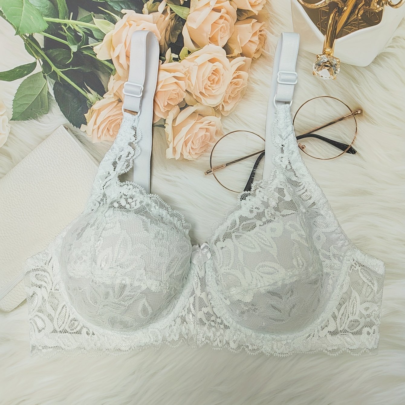 Lace Push Up Bra Comfy & Breathable Women's Lingerie