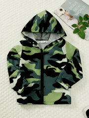 Dinosaur Boys Zip Up Hoodie with Pockets