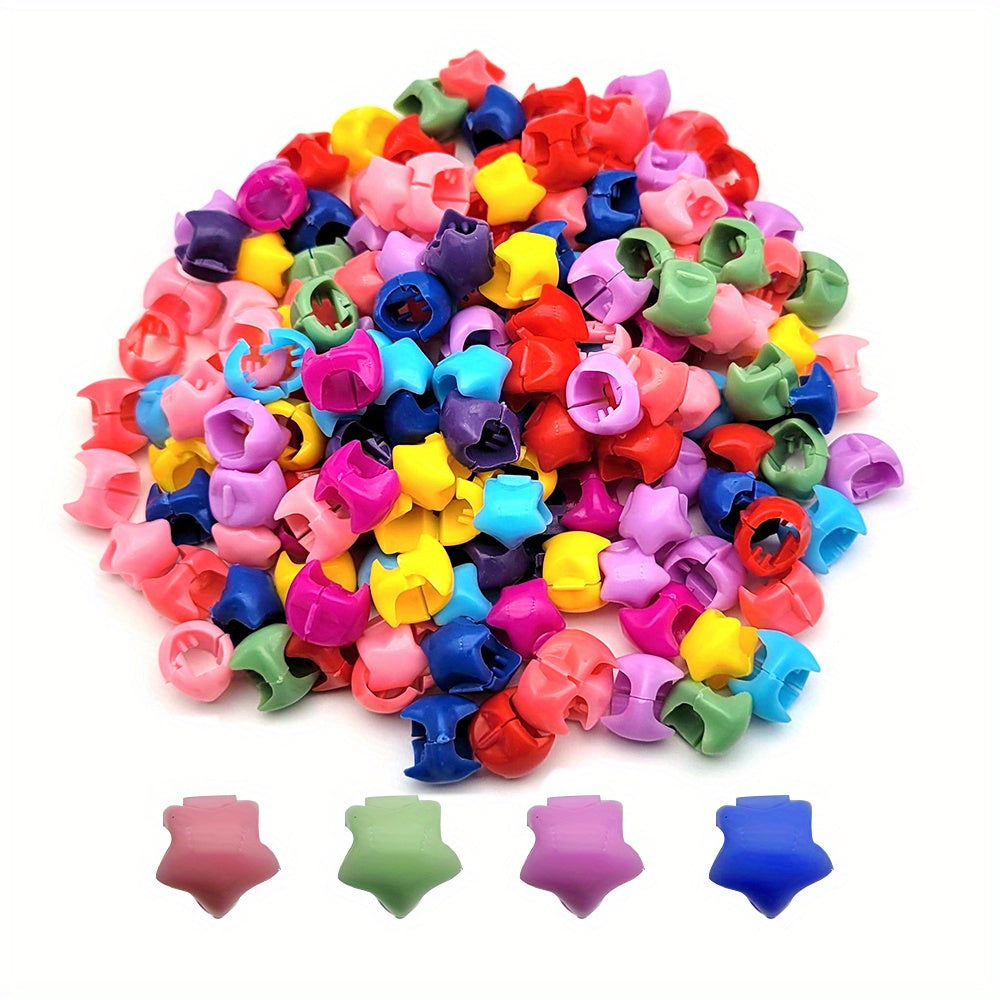 50pcs Mini Hair Claw Clips Plastic Colorful Hair Accessories for Girls