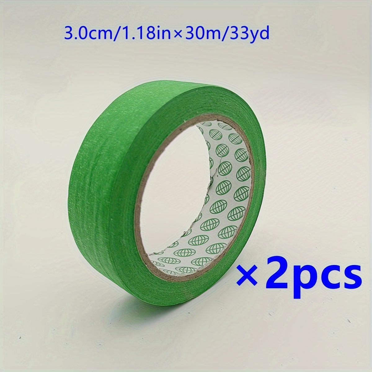 4pcs Bulk Green Washi Tape 1.18in x 33yd Paint Tape