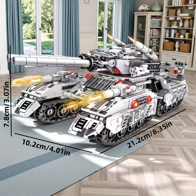 Tank Building Block Set 8 in 1 Battle Model Military Hobby Collection