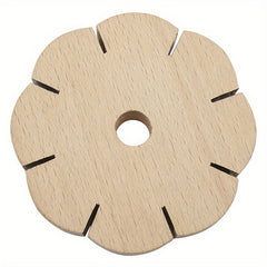 Natural Wood Weaving Disk Plate for DIY Jewelry Making