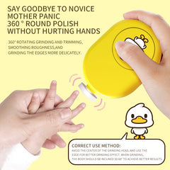 Ergonomic Nail Clipper Set with 4 Grinding Heads for Infants Adults Hands & Toes