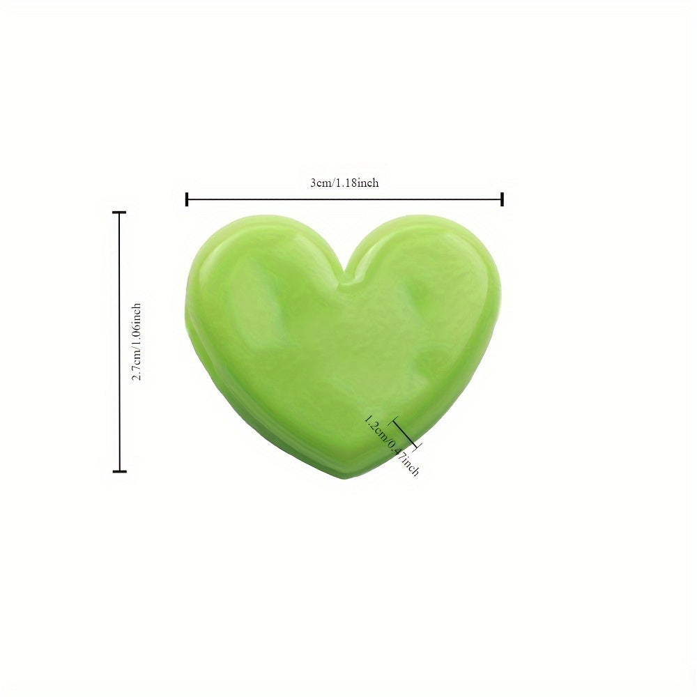 1pc Colorful Heart Clip Soft Sister Wind Photo Decoration Plastic Clip