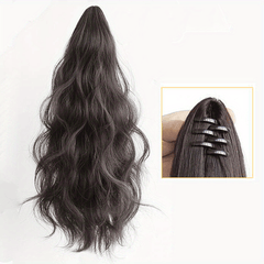 40 64cm Long Curly Wavy Ponytail Extensions Claw Clip In Hair Extensions
