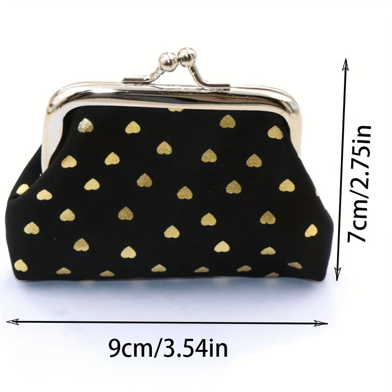 Cartoon Heart Pattern Coin Purse Bag Key Bag Money Bags