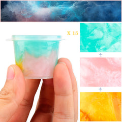 Tricolor Galaxy Slime Pack Non Sticky Putty Toy Slime For Boys Girls