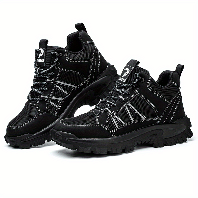 Men's Steel Toe Non Slip Work Safety Boots Puncture Proof