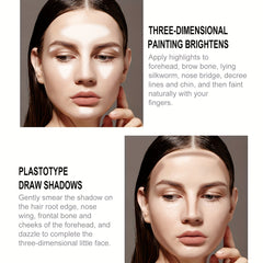 3 Colors Contouring Powder Correcting Highlighting Set